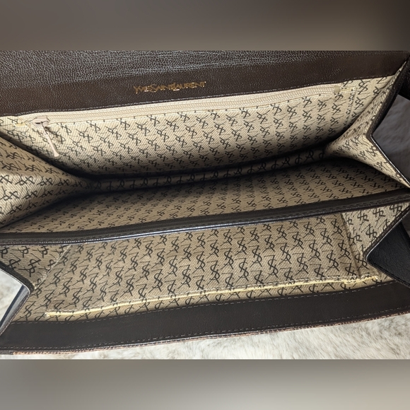 Ysl Yves Saint Laurent vintage Lizard Shoulder Bag Brown - Picture 4 of 8